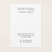 Schmuckkarton (Rückseite)