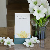 Schmuckkarton der pastellgelben Blume Visitenkarte