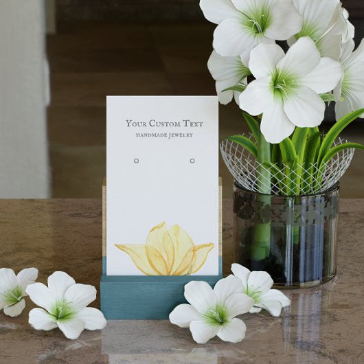 Schmuckkarton der pastellgelben Blume Visitenkarte