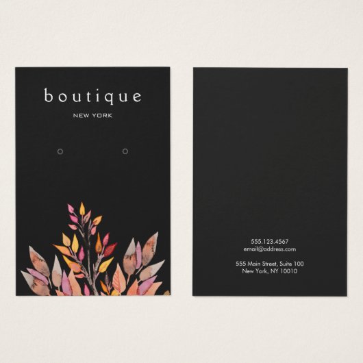 Schmuckkarton für Schwarze Blätter (Vorne & Hinten)