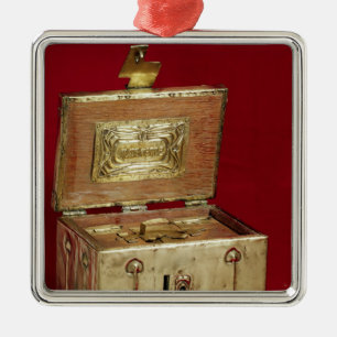 Schmuckkasten Silbernes Ornament