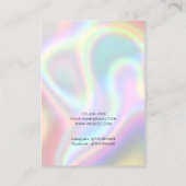 Schmuckkollektion für Holografie-Logos Visitenkarte (Rückseite)