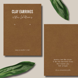 Schmuckkollektion mit Minimalistischem braunen Log