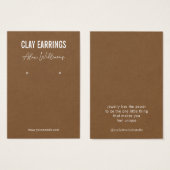 Schmuckkollektion mit Minimalistischem braunen Log (Vorne & Hinten)