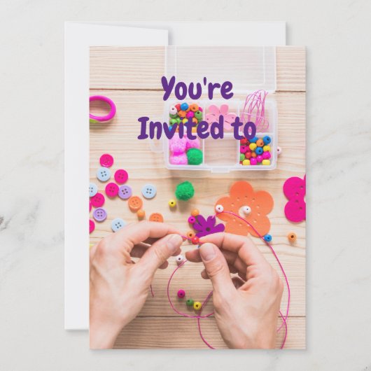 Schmuckkunst Geburtstagsfeier Einladung (Vorderseite)