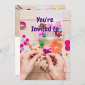 Schmuckkunst Geburtstagsfeier Einladung (Vorne/Hinten)