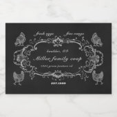 Schmuckleiste Vintager Karton Lebensmitteletikett (Einzelnes Label)