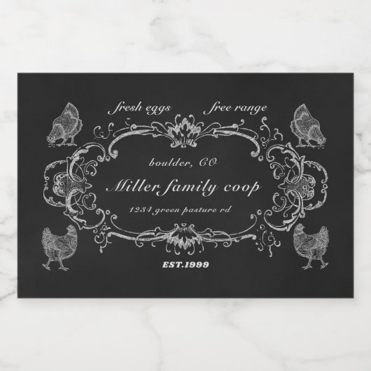 Schmuckleiste Vintager Karton Lebensmitteletikett (Einzelnes Label)