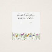 SchmuckOhrringe Blumenanzeigetafel (Vorderseite)