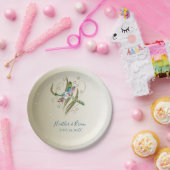 Schmuckpapier für den Polterabend der Libellen Pappteller (Party)