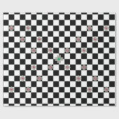 Schmuckpapier für Schwarz-Weiß-Karton Geschenkpapier (Flach)