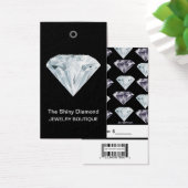 Schmuckpreismarken Diamant mit Barcode (Schreibtisch)