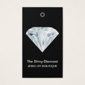 Schmuckpreismarken Diamant mit Barcode (Vorderseite)