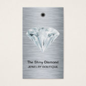 Schmuckpreismarken Diamantsilber mit Barcode (Vorderseite)