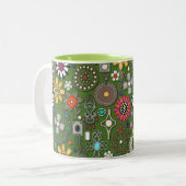 Schmuckschätze grün zweifarbige tasse (Vorderseite Links)