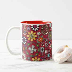 Schmuckschätze rot zweifarbige tasse