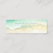 Schmuckschmuck an der Küste Mini Visitenkarte (Vorderseite)