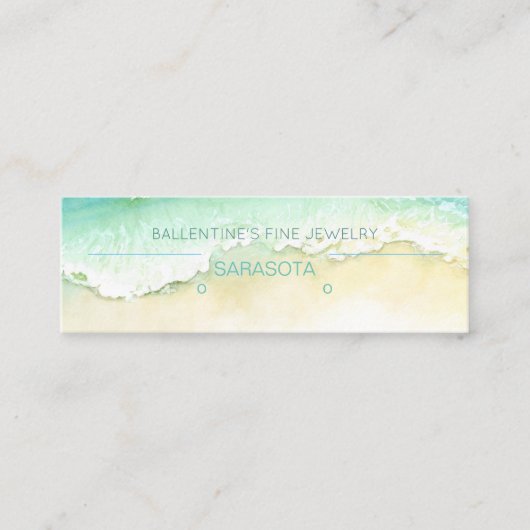 Schmuckschmuck an der Küste Mini Visitenkarte (Vorderseite)