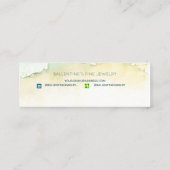 Schmuckschmuck an der Küste Mini Visitenkarte (Rückseite)