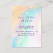 Schmuckschmuck mit einfacher Wasserfarbe - Anzeige Visitenkarte (Rückseite)