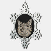 Schmuckschmuck Schneeflocken Zinn-Ornament (Rechts)