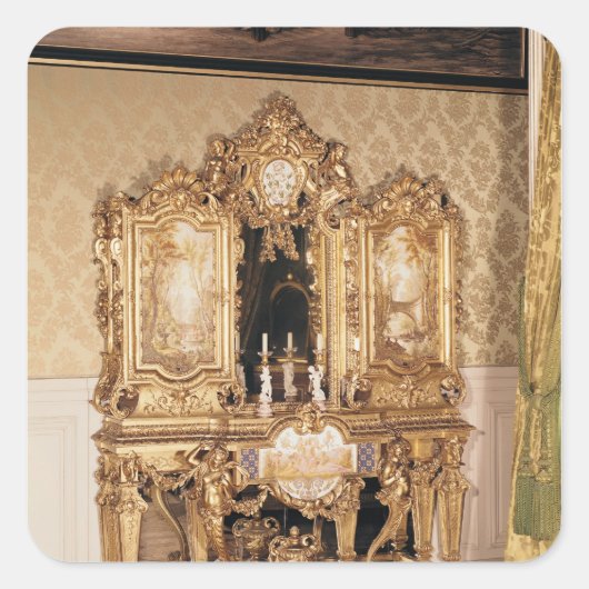 Schmuckschrank Quadratischer Aufkleber (Vorderseite)