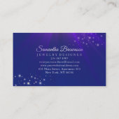 Schmucksteine Edelsteine Diamond Lila Navy Unicorn Visitenkarte (Rückseite)