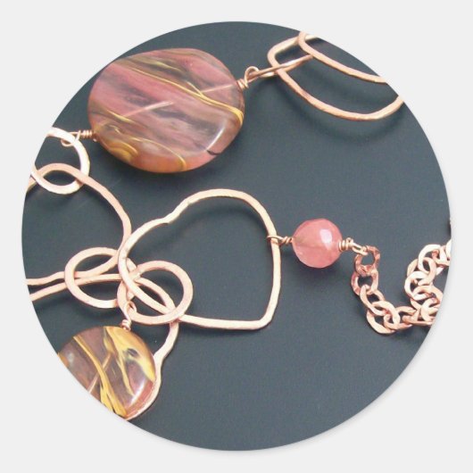 Schmucksticker Runder Aufkleber (Vorderseite)