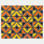 Schmuckstoff Stil 100215(2) - Bernstein und Orange Fleecedecke (Vorderseite (Horizontal))