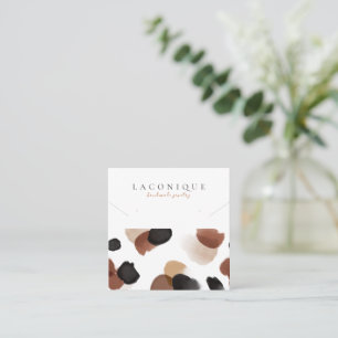 Schmuckstück ABSTRAKT Leopard Quadratische Visitenkarte