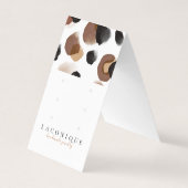 Schmuckstück | ABSTRAKT | Leopard Visitenkarten (Vorderseite)