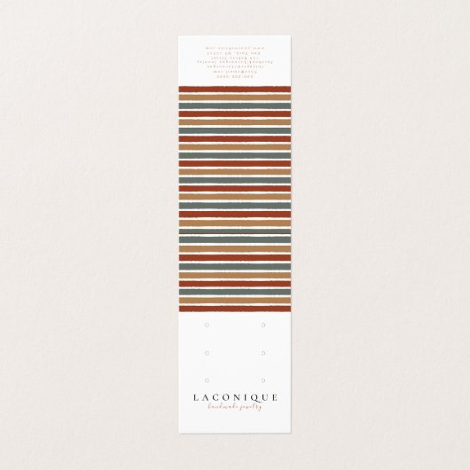 Schmuckstück | ABSTRAKT | Modern Visitenkarten (Außenseite Aufgefaltet)