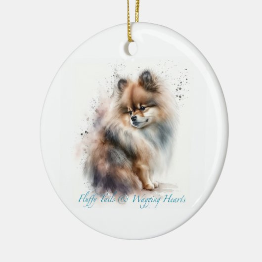 Schmuckstück des Spitzes Keramik Ornament (Links)