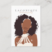 Schmuckstück | Girl Portraits | ABSTRAKT Visitenkarte (Vorderseite)