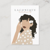 Schmuckstück | Girl Portraits | ABSTRAKT Visitenkarte (Vorderseite)