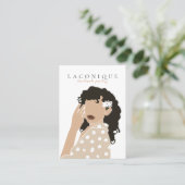 Schmuckstück | Girl Portraits | ABSTRAKT Visitenkarte (Stehend Vorderseite)