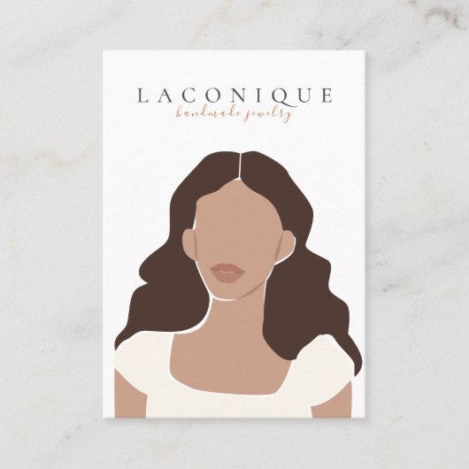 Schmuckstück | Girl Portraits | ABSTRAKT Visitenkarte (Vorderseite)