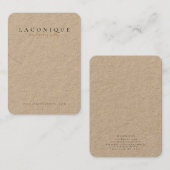 Schmuckstück | Kraft | Minimalistisches Geschäft C Visitenkarte (Vorne/Hinten)