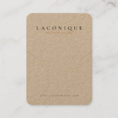 Schmuckstück | Kraft | Minimalistisches Geschäft C Visitenkarte (Vorderseite)