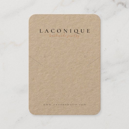 Schmuckstück | Kraft | Minimalistisches Geschäft C Visitenkarte (Vorderseite)