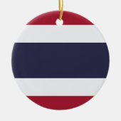 Schmuckstück mit der Flagge Thailands Keramik Ornament (Vorne)