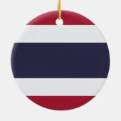 Schmuckstück mit der Flagge Thailands Keramik Ornament (Hinten)