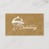 Schmuckstück mit weißem Catering Visitenkarte (Vorderseite)