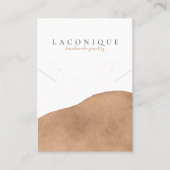 Schmuckstück | Neutral | Beige | Wasserfarbe Visitenkarte (Vorderseite)