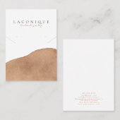 Schmuckstück | Neutral | Beige | Wasserfarbe Visitenkarte (Vorne/Hinten)