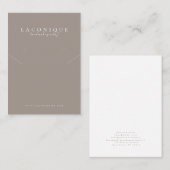 Schmuckstück | Neutral | Minimalistisches Geschäft Visitenkarte (Vorne/Hinten)