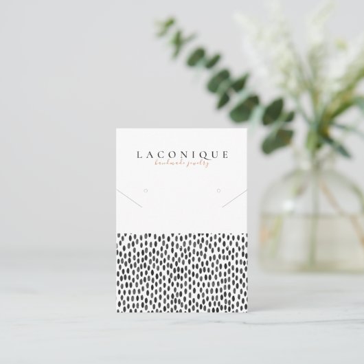 Schmuckstück | Polka Dot | Abstraktion  Visitenkarte (Stehend Vorderseite)