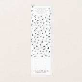 Schmuckstück | SchmuckEarring | Schwarz/Weiß  Visitenkarten (Außenseite Aufgefaltet)