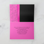 Schmuckstücke aus schwarz und schwarz, rosa, Danke (Innenseite)