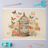 Schmuckstücke: Entfärbung des Käfigs Seidenpapier (Basteln)